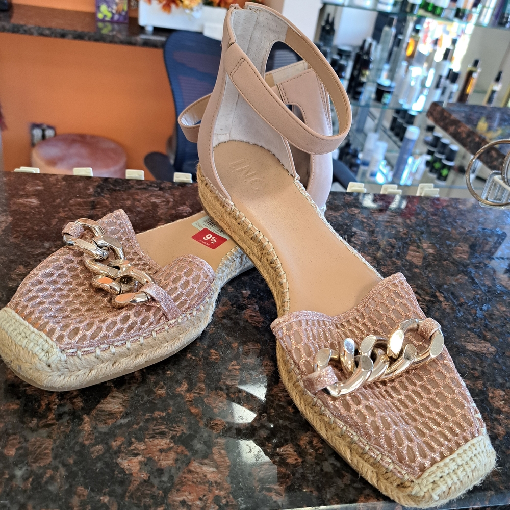 INC International Concepts Pink Espadrille Flats